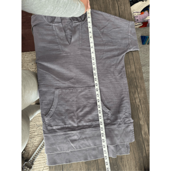 Mododoc Los Angeles Gray Pop Over Tunic Top Jersey Knit Size S Oversized Relaxed - Picture 8 of 9